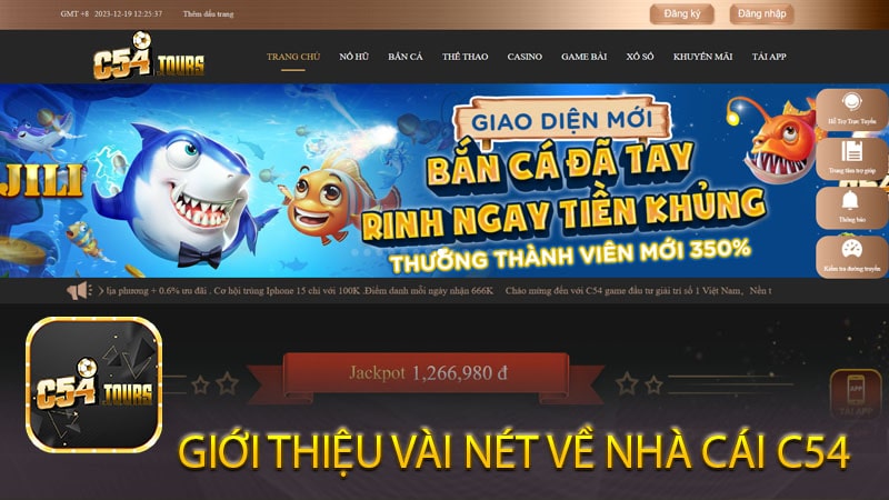 Nhà cái C54 - Địa điểm cá cược trực tuyến suyên quốc gia - c54.tours