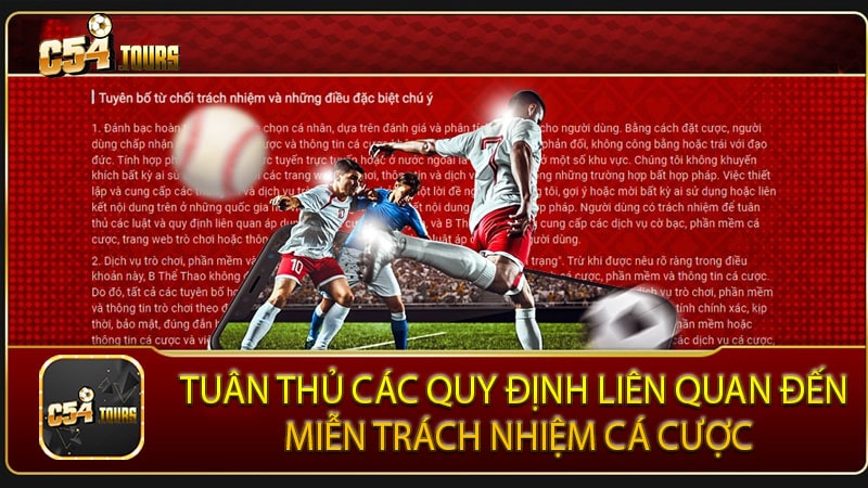 Miễn trách nhiệm cá cược Quy định, rủi ro và vai trò quan trọng - c54.tours